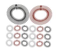 CALLARON Peignes à Cheveux Bandeaux Extensibles 30 Pcs Taille Unique Fixation Élastique Femmes Filles Sport Loisirs Accessoires Flexibles Invisibles Gestion Méches Rebelles