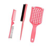 CALLARON Peignes à Cheveux Pliables et Brosse Démêlante 3 Pièces Ensemble Multifonction pour Coiffure Salon et Voyage Adaptables Types de Cheveux