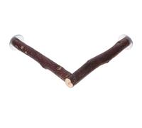 CALLARON Perchoir Pratique pour Exercice des Dents en Bois Naturel Accessoire Léger et Facile à Transporter pour Perruches et Perroquets Moyens pour Cage à Oiseaux