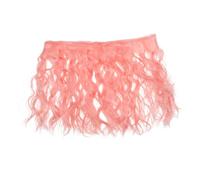 CALLARON Perruque Bouclée Fibres Pour Poupées Accessoire De Création Pour Cheveux De Figurines Style Élégant Et Confortable Coloris Lait
