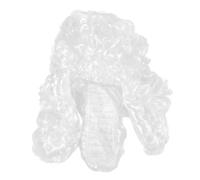 CALLARON Perruque de Juge Blanche Cosplay et Respirante pour Homme Costume Avocat et Juge Accessoire Déguisement Halloween Professionnel et Durable