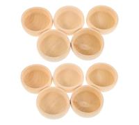 CALLARON Petits Bols Ronds en Bois Beige 52mm pour Garçon et Filles, Objets en Bois Inachevés Éducatifs et Faciles à Manipuler pour Projets DIY en Classe