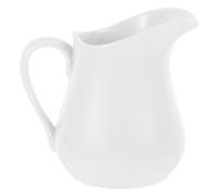 CALLARON Pichet à Lait Tasse à Lait 450ml en Céramique Blanc Design Élégant et Résistant pour Buffet et Fêtes pour Maison Cuisine