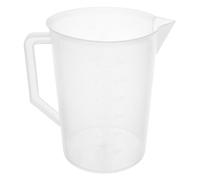 CALLARON Pichet Doseur Grand Format 3 Litres Récipient Plastique Tableau de Conversion pour Mesurer Liquides Huile et Produits Piscine