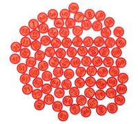 CALLARON Pièces D’échecs Numérotées Rouge en Plastique pour Bingo | Lot de Pièces de Remplacement, Surface Lisse sans Bavures, Usage Portable, pour École et Centres de Mathématiques