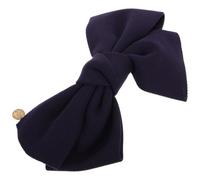 CALLARON Pince à Cheveux en Tissu avec Nœud Élégant pour Queue de Cheval et Chignon, Alliage Robuste, sans Abîmer les Cheveux, Accessoire Coiffure Femme