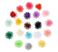 CALLARON Pince à Cheveux Fleurs En Tissu 20 Pièces 5 Cm Colorées Pour Garçon Et Filles Fête Mariage Demoiselles D'honneur