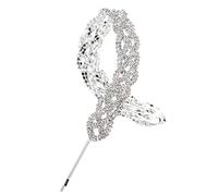 CALLARON pince à cheveux strass bandeau des femmes groupe en forme de petit décoratif clip -tête tresse strass chaîne d'extension de cheveux queue de cheval alliage