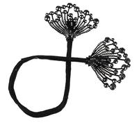 CALLARON Pince à Chignon Torsadée Décorative Taille Unique Noire Pour Femme Créatrice De Coiffures Quotidiennes Et Accessoires De Mode