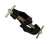 CALLARON Pince de Fixation pour Support de Laboratoire en Alliage de Zinc Noir, Pince Croisée Allemande à Double Vis, 2 Pièces, Clip de Serrage Industriel pour Verrerie et Matériel