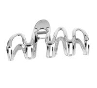 CALLARON Pince Griffe Métallique Blanche pour Cheveux Fins et Épais Extra Large, Accessoire Coiffure Femme et Adolescente, Adaptée pour Coiffure Quotidienne et Usage Sportif