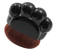 CALLARON Pinceau De Maquillage Plat Et Estompeur à Fond De Teint Brosse à Pattes De Chaton Petit Format Noir Pour Visage Usage Quotidien