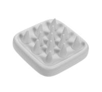 CALLARON Pinceau de shampooing en silicone démêler cuir chevelu creux shampouineuse shampoing dop laveur de tête masseur de tête pour les cheveux Gel de silice Grey