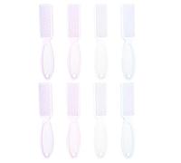 CALLARON Pinceaux Ongles 8 Pièces Nettoyage Manucure Poignée Droite pour Utilisation en Salon ou Chez Soi