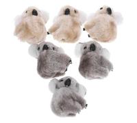 CALLARON Pinces à Cheveux Koala Peluche Lot de 6 Barrettes Animaux Douces Accessoires pour Rendez-vous Amoureux et Nouvel An Dimensions 2.17X1.89X1.18 Pouces pour Garçon et Filles