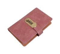 CALLARON Planificateur Budgétaire avec Enveloppes pour Espèces, Carnet Léger en Pu avec Verrouillage par Mot de Passe et Sections Dédiées pour Argenté, Reçus et Cartes, Couleur Rose
