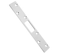CALLARON Plaque de Gâche en Acier Inoxydable Argenté pour Renforcement de Porte Extérieure, Installation Simple et Durabilité pour Cadre de Porte Résidentiel