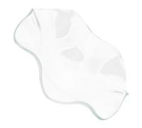 CALLARON Plat en Verre Ondulé Transparent 115mm pour Chauffe-Cire Multifonctionnel Haute Transparence, pour Décoration Maison et Diffusion D'huiles Essentielles