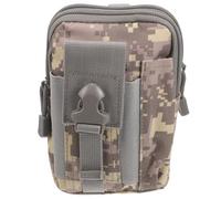 CALLARON Pochette Ceinture Imperméable 5,5/6 Pouces en Tissu Oxford Camouflage ACU, Petite Banane de Randonnée Homme Légère et Compacte pour Téléphone Portable, Sacoche Molle Sportive