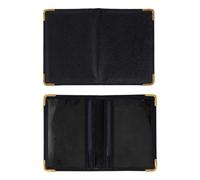 CALLARON Pochette de Protection pour Cartes de Crédit en Cuir PU Noir Manchon Compact pour Documents D’Identité et Cartes Bancaires Étui Pratique pour Voyages et Usage Quotidien 1 Pièce