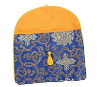 CALLARON Pochette De Rangement Brodée pour Écrits Bouddhistes De Stockage Zen Style Vintage pour Musique