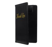 CALLARON Porte-Addition en Similicuir Noir Pratique pour Serveur Support de Notes et Carnet de Commandes pour Gestion en Restaurant