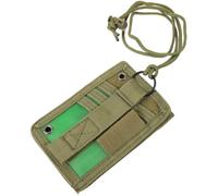CALLARON Porte-Badge D'identification Multifonctionnel en Tissu Oxford Vert | Protection L'usure Poussière, Format Fin et Léger, pour Cartes Visiteurs, Bibliothèque