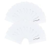 CALLARON Porte-cartes de Visite Transparent avec Épingles, Pochette Badge en Pvc Résistante à L'usure, Étui à Badges Horizontal pour Employés de Bureau et Enseignants