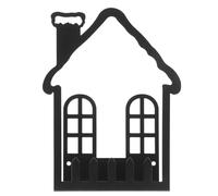 CALLARON Porte-clés Grosse Capacité de Rangement Noir Mural Forme Petite Maison avec Crochets Muraux pour Clés et Gain de Place pour Entrée ou Couloir