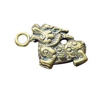CALLARON Porte-clés Pendentif Chimère en Laiton Vintage pour DIY | Breloque Animale, Usage Multifonction, Création de Pendentifs Accessoires Décoratifs
