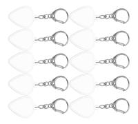 CALLARON Porte-médiators de Guitare Portable Transparent en Acrylique Porte-clés, Boîte Rangement 15pcs pour Usage à Domicile et Présent pour Guitaristes