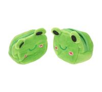 CALLARON Porte-Monnaie Grenouille en Peluche pour Femme, Lot de 2, Petite Pochette Zippée Sécurisée, Accessoire Quotidien Facile à Glisser Paquet ou Paquet à Dos