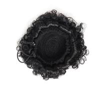 CALLARON Postiche Afro Puff Bouclé à Cordon Réglable Chignon Court Synthétique Noires Extension de Cheveux Updo Naturel pour Usage Quotidien et Fêtes