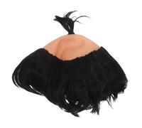 CALLARON Postiche de Cosplay Amusante Noire en Fibre Haute Température sans Odeur pour Décoration de Fête et Jeu de Rôle Humoristique