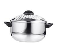 CALLARON Pot Casserole+à+pâtes Casserole De Cuiseur De Pâtes De Nouilles Pates Fondoir à Beurre Avec Couvercle Passoire Plat a Pate à Cuire Lait Marmite Acier Inoxydable