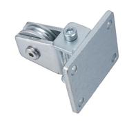 CALLARON Poulie de Levage Robuste en Acier de U, Système de Poulie Murale Plafond Silencieuse, Guidage pour Câble Acier, Montage Flexible pour Usage Industriel et Manutention