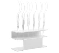 CALLARON Présentoir à Cils Blanc en Plastique pour Salon de Maquillage Rangement Pratique et Outil D'application de Faux Cils pour Essais Rapides et Organisation