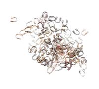 CALLARON Protecteurs de Câbles en Alliage U Shape pour Création de Bijoux, 500 Pièces, Résistance la Rupture, Accessoires Élégants pour Fabrication de Bracelets et Couleur Aléatoire