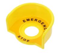 CALLARON Protection Bouton Arrêt Urgence Transparent Petit Demi-cercle, Cache-bouton Robuste en Plastique Solide, Protecteur Bouton-poussoir Anti-chocs pour Usage Industriel et Électrique,