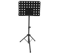 CALLARON Pupitre Pliable Portable pour Partitions Musicales en Acier Doux et Abs Noir, Léger et Pratique pour Jouer Guitare ou Cuisiner