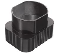 CALLARON Raccord de Conduit de Gouttière pour Eaux Pluviales 60x80 Mm vers 75 Mm, Adaptateur Carré à Rond, Accessoire de Gouttière Extérieur, Connecteur de Toiture pour Drainage