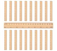 CALLARON Règle en Bois Portable à Bords Droits, Graduations Doubles | Lecture Claire, Surface Mate et Lisse, pour Cahiers, Bricolage, Bureaux et Dessin Technique