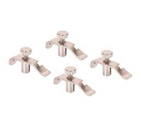 CALLARON Régleurs Professionnels Simple à Utiliser en Acier Inoxydable Argenté 4pcs Accessoires de Remplacement pour Accordage Précis pour Cordes D'erhu