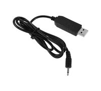 CALLARON Remplacement du cordon de la perceuse à ongles 9V 2,5 mm, câble d'alimentation USB portable en plastique noir pour usage à domicile et techniciens d'ongles mobiles