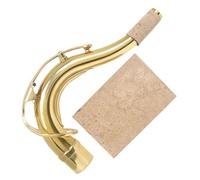 CALLARON Remplacement du cou de saxophone en laiton or avec liège, partie de ténor, accessoire pour saxophonistes, haute dureté, résistance à la déformation