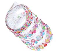 CALLARON Ruban Adhésif Strass Autocollant 4 Rouleaux 50 Cm Rouleau de Strass pour Loisirs Créatifs Banderoles Décoratives Acrylique Résistant Haute Température pour DIY Décoration