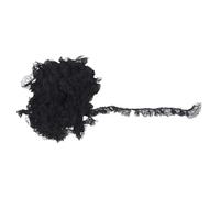 CALLARON Ruban de Dentelle à Volants 6 Cm X 40 M Noir, Bordure Froncée en Polyester Brodé Floral, Galon pour Couture, Loisirs Créatifs, Décoration Vêtements et Accessoires