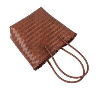 CALLARON Sac Bandoulière Tressé Imitation Rotin Vintage pour Femmes Panier Artisanal et Sac Cabas pour Plage Courses et