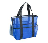 CALLARON Sac de Plage Maille Capacité Multifonction pour Famille Sac Filet Résistant à Séchage Rapide avec Poches Multiples pour Serviettes Jouets et Accessoires