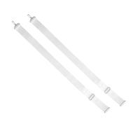 CALLARON Sangle de Filet réglable pour Tennis en Nylon Blanc Lot de 2 avec Boucle métallique pour Badminton et Volleyball pour entraînement et Usage à la Maison